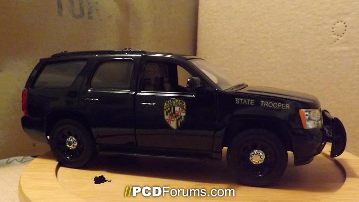 1-24 Maryland State Police tahoe with reflective decals (1)