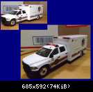 1-64 Dodge 4 door ambulance with reflective decals (2)