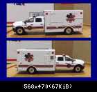 1-64 Dodge 4 door ambulance with reflective decals (1)