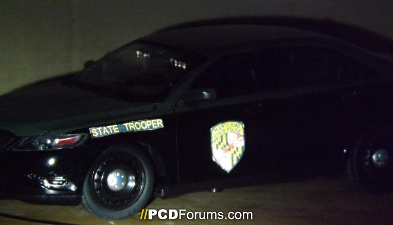 1-24 Maryland State Police with leds and reflective decals (4)